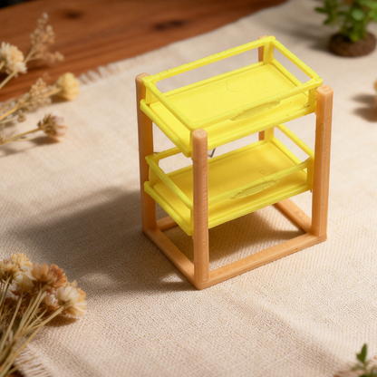 RHF278 2-Tier Snack Rack Double-layer storage rack / snack rack, dollhouse accessories