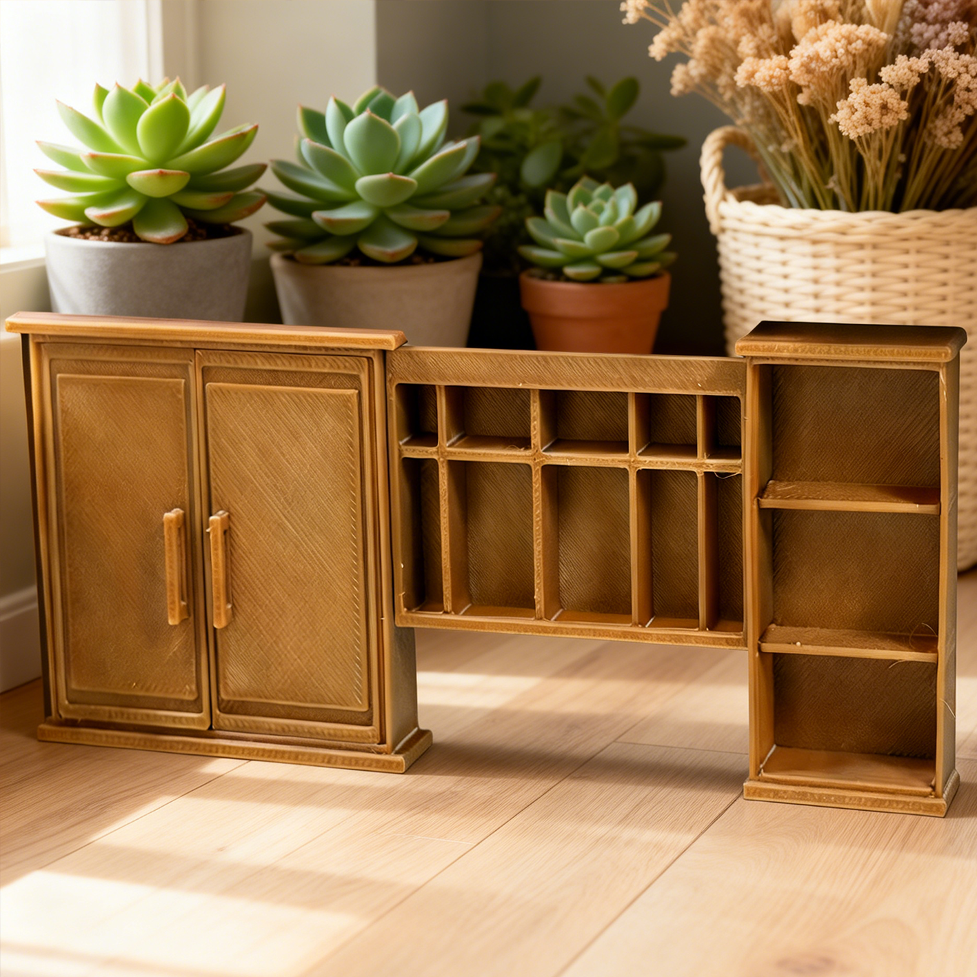 RHF281 Modular Storage Cabinet Combined Storage  Cabinet Food Toy Accessories Dollhouse Furniture AccessoriesShop Scene Props