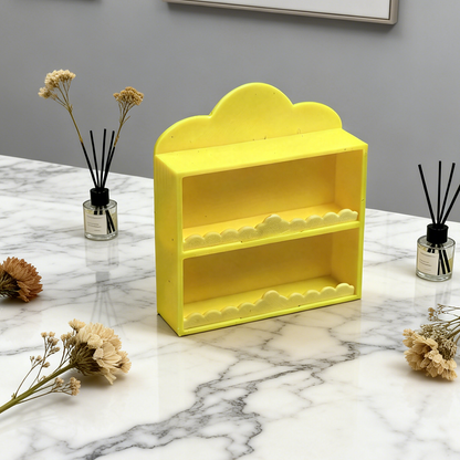 RHF268 Cloud Shelf Original Cloud Double-Layer Storage Shelf, Dollhouse Furniture Accessories, Home Scene Props, Miniature Scene Model
