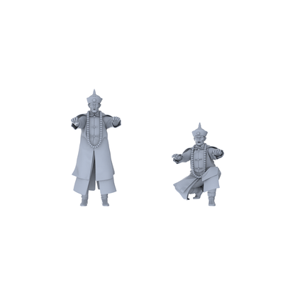 MRY-SFW LYGR098 Qing Dynasty zombie doomsday theme resin white model miniature soldier character model scene character figure hand painted