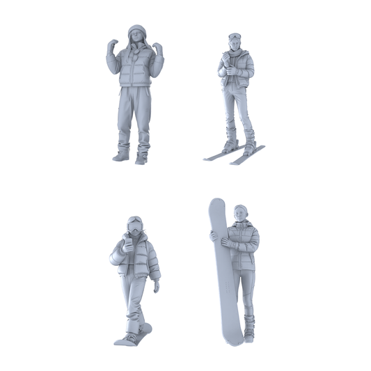 MRY-SFW LYGR171 Ice Rink Female Warrior Chess Resin White Model War Game Miniature Soldier Scene Character Figure Hand Painted