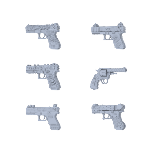 MRY-SFW LYGS076 Whimsical Food-Themed Compact Tactical Pistol Pack - 6 Unique Candy & Berry Designs
