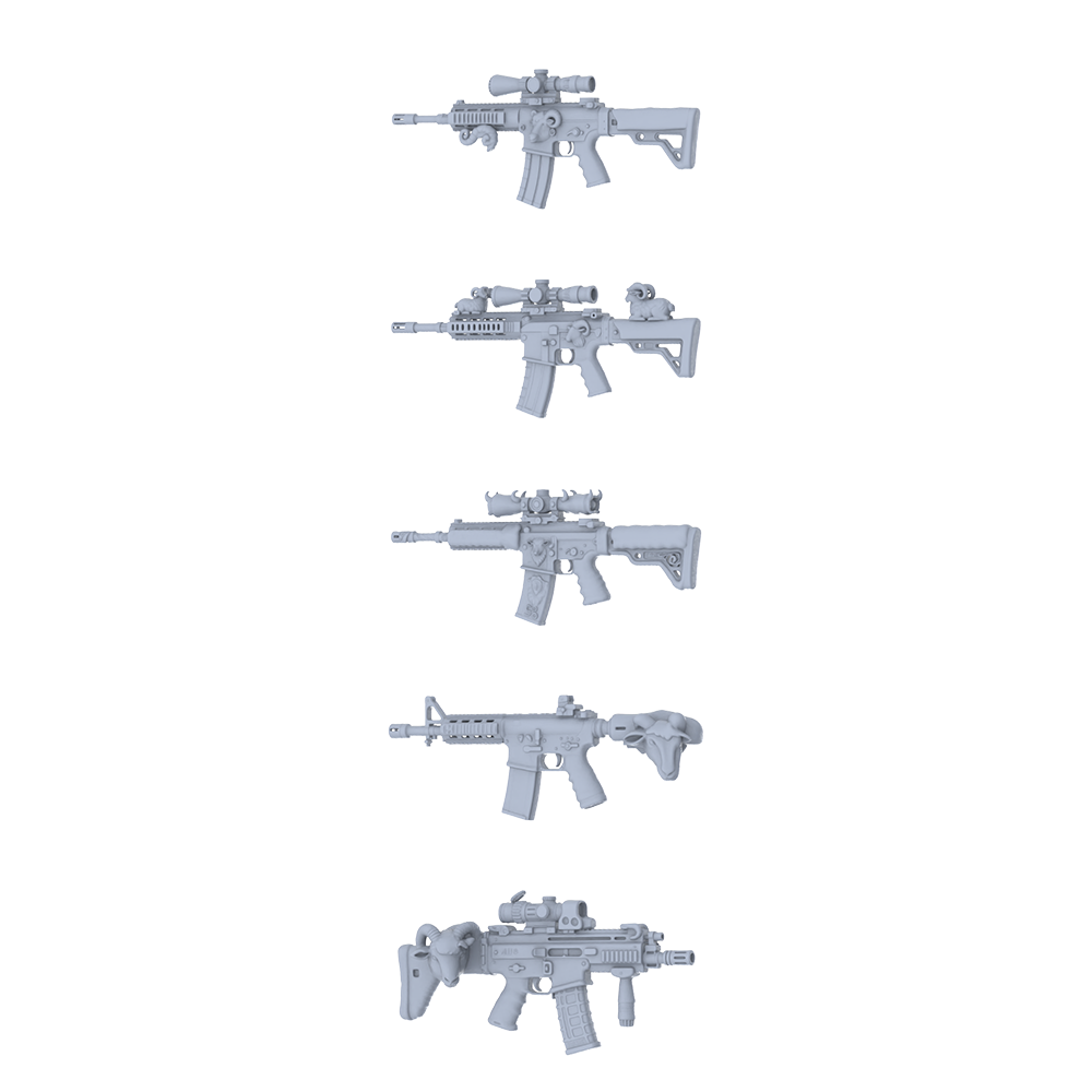 MRY-SFW LYGS197 Fantasy Custom Rifle Pack - 5 Unique Ram Head/Horn/Spirit Designs