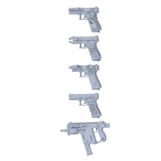 MRY-SFW LYGS281 Deep Sea Claw Series - 5-Piece Tactical Pistol Set Modified with Crab Claw Elements