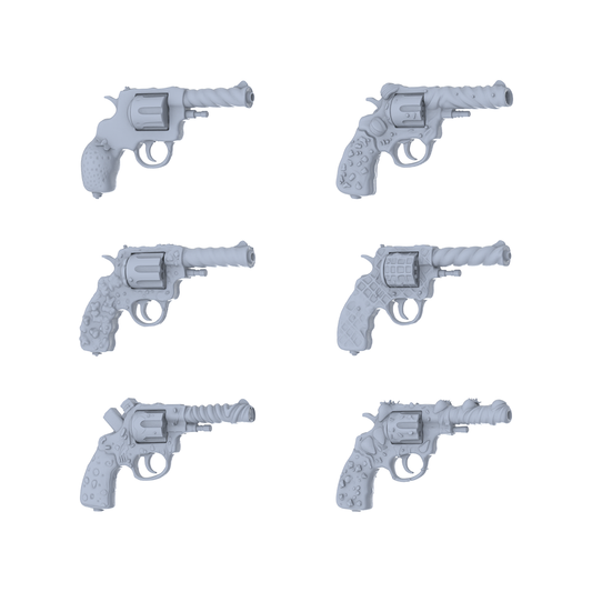 MRY-SFW LYGS082 Wilderness Organic Modified Vintage Revolver Set - 6 Natural Variants (Untextured)