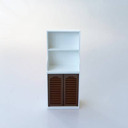 RHF12208  Double Door Bookshelf  Dollhouse Miniature 3D Printed
