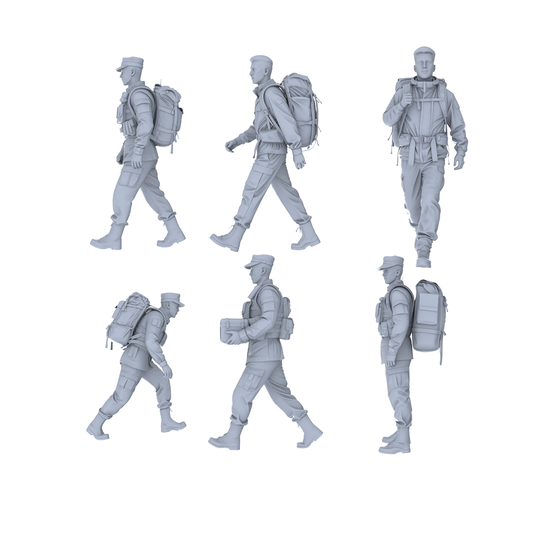 MRY-SFW LYGR521 Modern Armed Police Six-Person Carrying Group