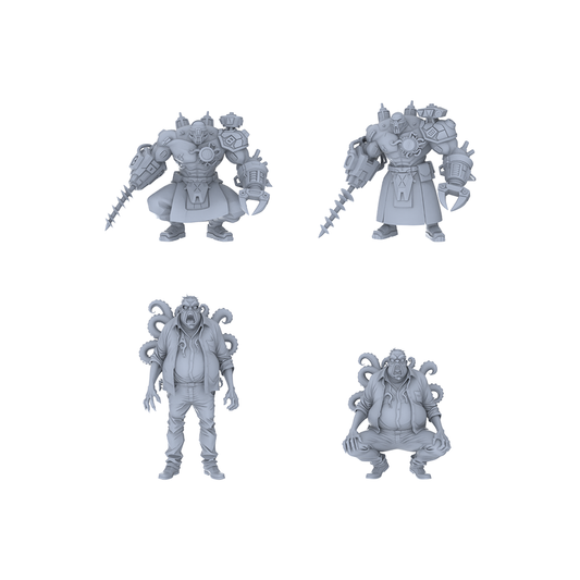 MRY-SFW LYGR099 Sci fi zombie doomsday theme resin white model miniature soldier character model scene character figure hand painted