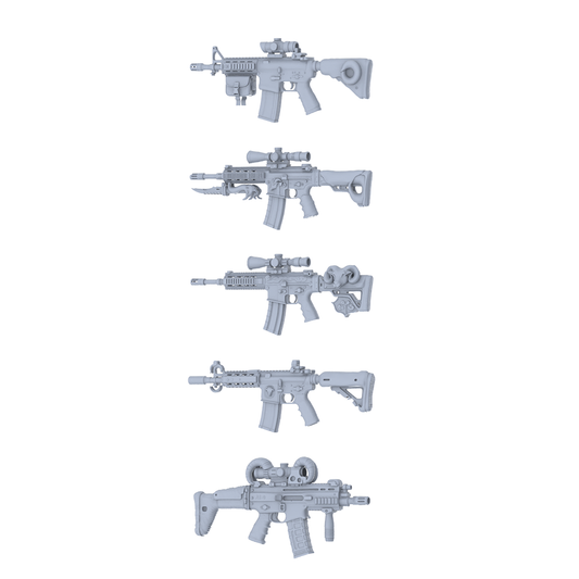MRY-SFW LYGS196 Dark Fantasy Custom Rifle Pack - 5 Unique Ram Horn/Beast Claw/Bone Pattern Designs