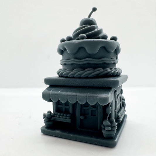 LYTS175 3D Printed Cake-Themed Pastry Shop Model - Miniature Scene Dollhouse Decor Ornament