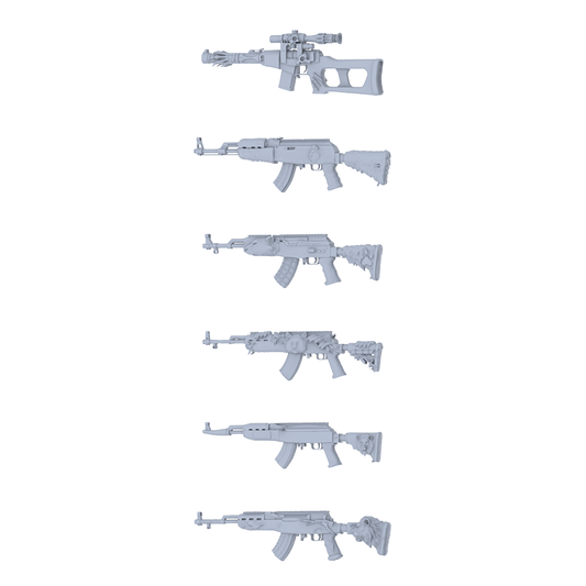 MRY-SFW LYGS331 Wild Totem Series - 6-Piece Custom AK Tactical Rifle Set Modified with Full Beast Head & Claw Elements