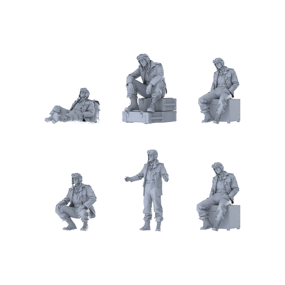 MRY-SFW LYGR424 WWII U.S. Army Tank Crew Six-Person Daily Routine 2