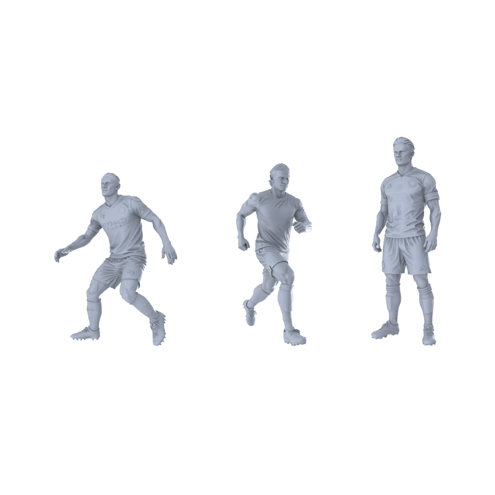 MRY-SFW LYTR423 Mini Football Stars 3-Pack |, Painting, Fan Collectibles Miniature Car Diorama Figures Scene Props Accessories Resin