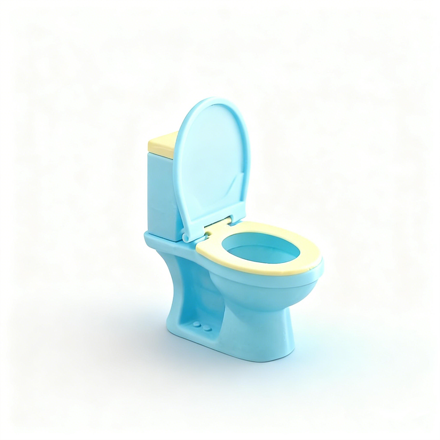 RHF263 Bathtub Toilet Miniature Scene Model Ornament Original Modern Mint Bubble Bathroom Set Dollhouse Bathtub & Toilet Accessories Home Scene Props Fidget Toy