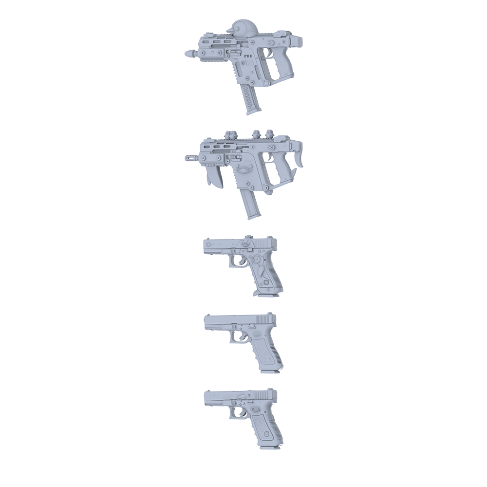 MRY-SFW LYGS350 Whimsical Totem Series - 5-Piece Custom Tactical Firearm Set Modified with Full Cute Bird & Cartoon Elements
