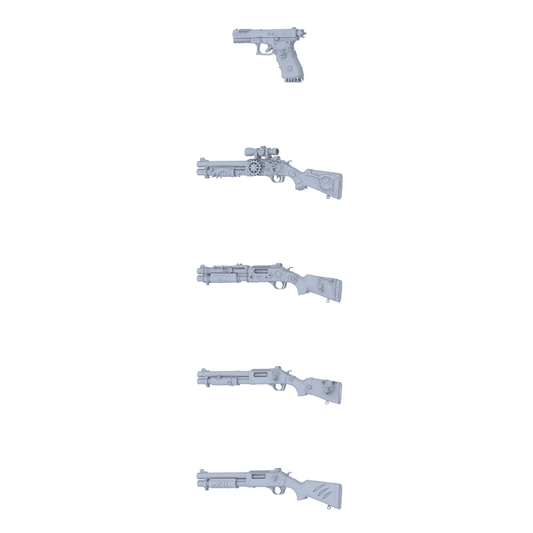 MRY-SFW LYGS296 Steampunk Series - 5-Piece Close-Quarter Shotgun Set Modified with Retro Mechanical Elements