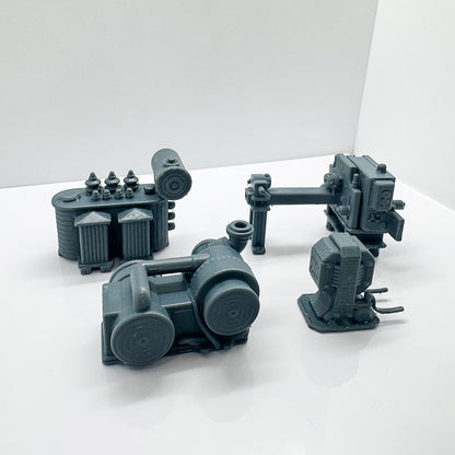 Yao's Studio LYTS081 3D Printed Factory Machinery And Equipment Classification Scenes Processing Production Group