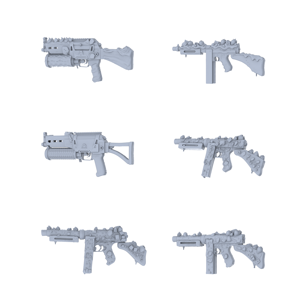 MRY-SFW LYGS122 Cute Fantasy Custom Compact Weapon Pack - 6 Unique Strawberry, Candy & Cream Designs