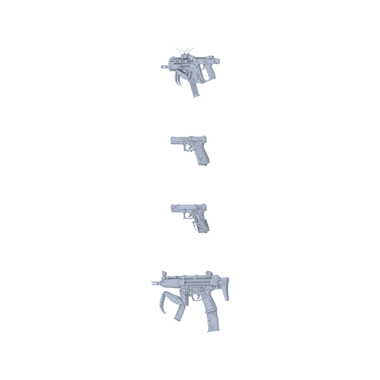 MRY-SFW LYGS321 Claw Tactical Series - 4-Piece Tactical Hybrid Firearm Set Modified with Multi-Form Crustacean & Beast Claw Elements