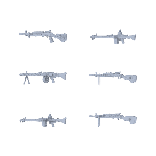 MRY-SFW LYGS088 Mineral & Vine Modified Vintage Machine Gun Collection - 6 Decorative Models