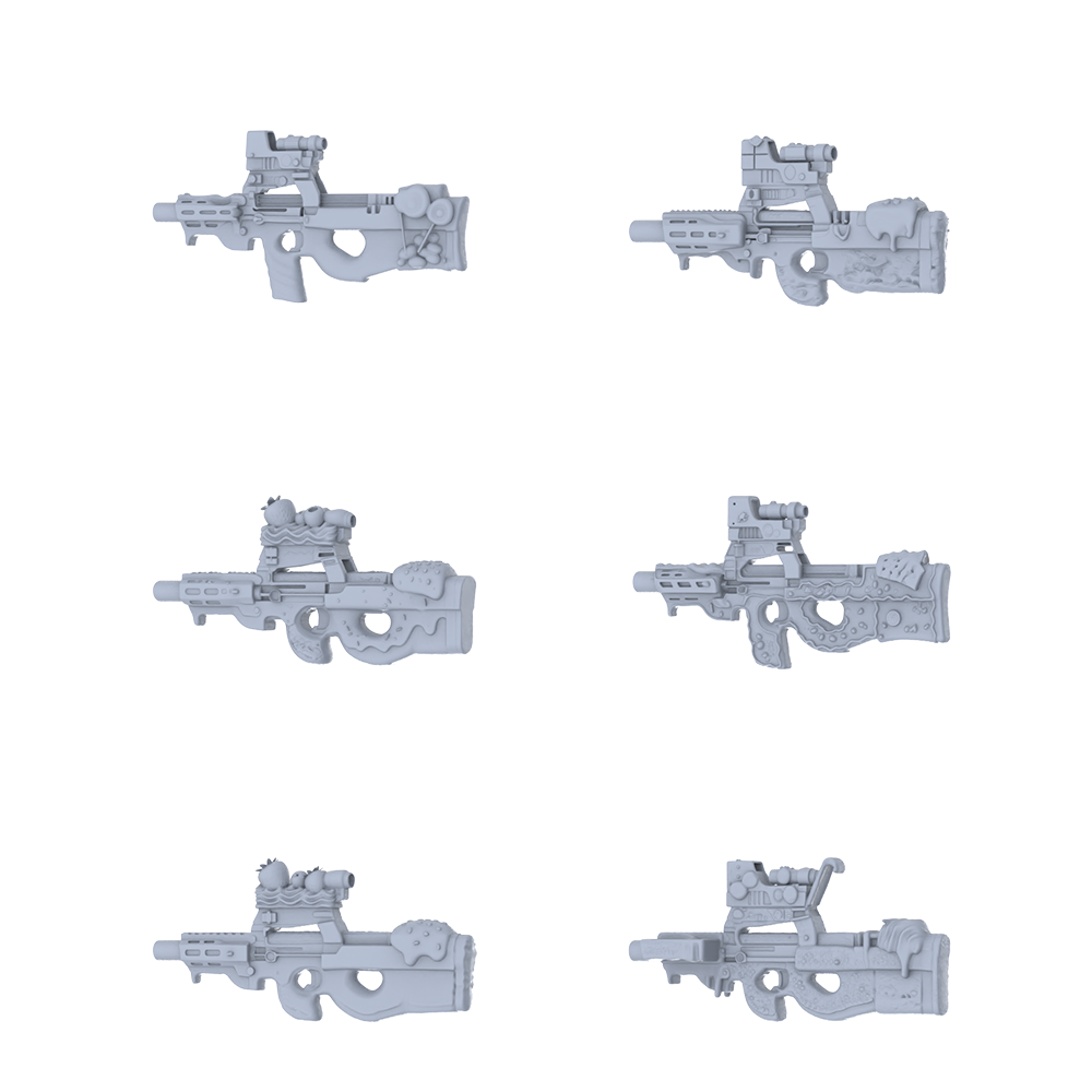 MRY-SFW LYGS127 Cute Fantasy Custom P90 Weapon Pack - 6 Unique Candy, Cream & Berry Designs