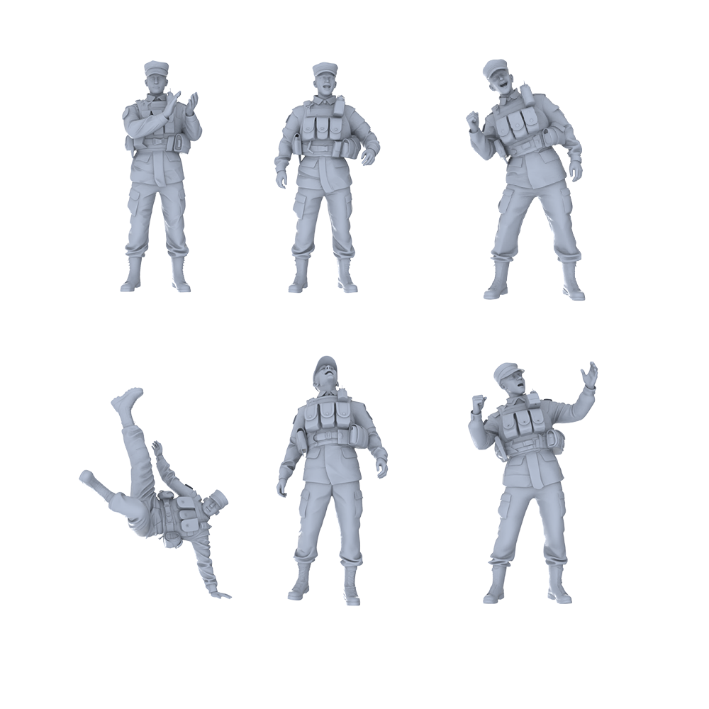 MRY-SFW LYGR528 Modern Armed Police Six-Person Entertainment Group