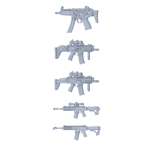 MRY-SFW LYGS204 Eagle Spirit-Themed Modified Tactical Firearm Set - 5 Fantasy Variants (Untextured)