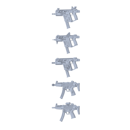 MRY-SFW LYGS347 Alien Bug Totem Series - 5-Piece Custom Submachine Gun Set Modified with Full Bionic/Bug Carving Elements