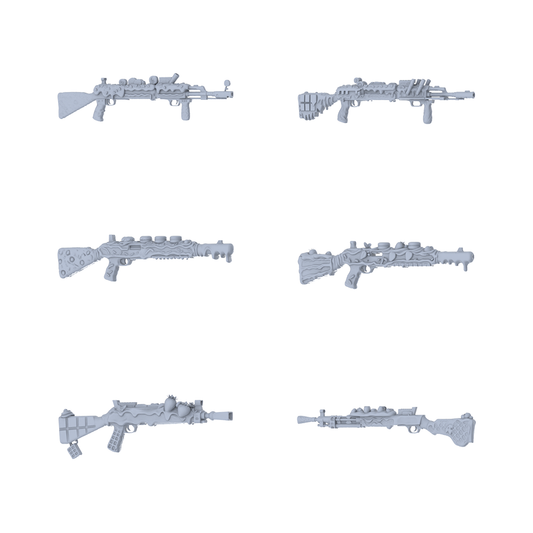 MRY-SFW LYGS086 Candy & Icing Modified Tactical Rifle Collection - 6 Decorative Models