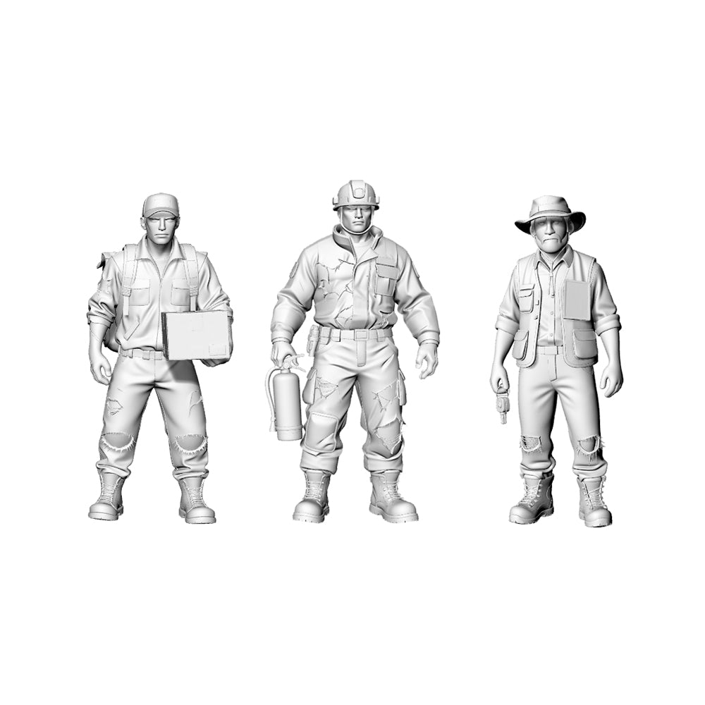 MRY-SFW LYGR327 3D Printed Post-Apocalyptic Highway Driver Survivors Set Wargame Miniatures