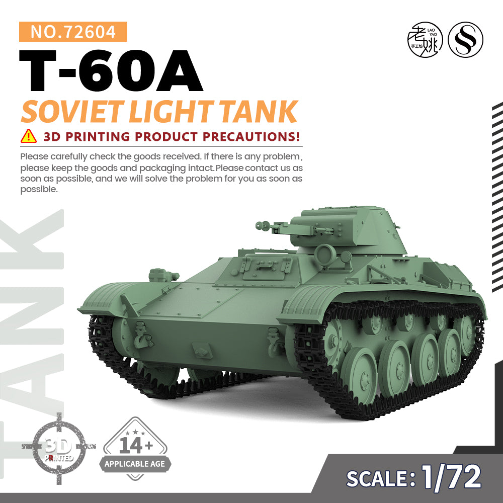 SSMODEL 604 Military Armoured Model Kit Soviet T-60A Light Tank