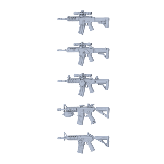 MRY-SFW LYGS361 Whimsical Totem Series - 5-Piece Custom Tactical Rifle Set Modified with Full Cute Bird & Cartoon Elements
