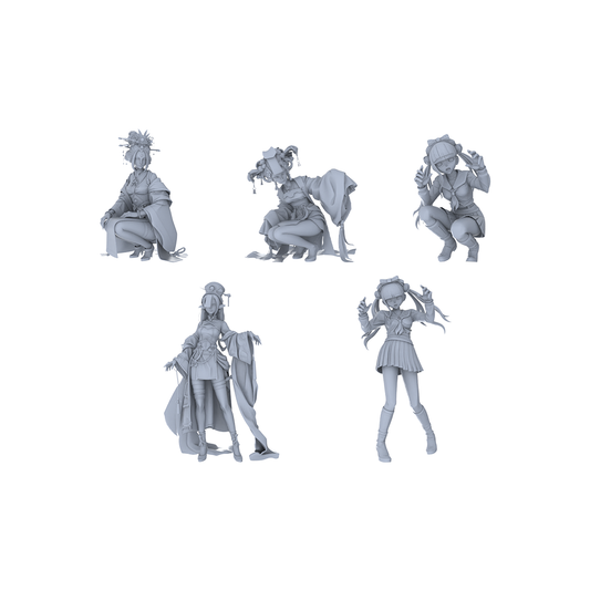 MRY-SFW LYGR102 Beautiful female2 zombie game theme resin white model miniature soldier character model scene character figure hand painted