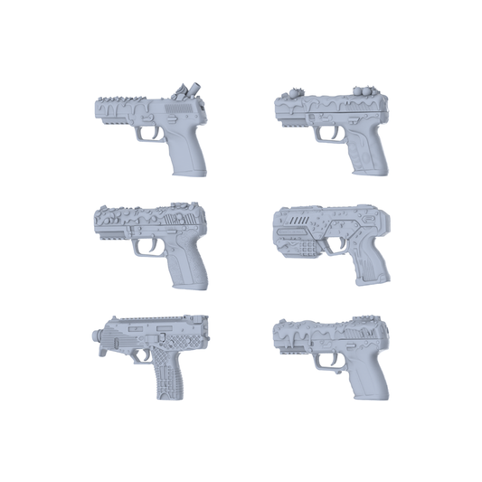 MRY-SFW LYGS079 Whimsical Food-Themed Tactical Pistol Pack - 6 Unique Berry & Icing Designs