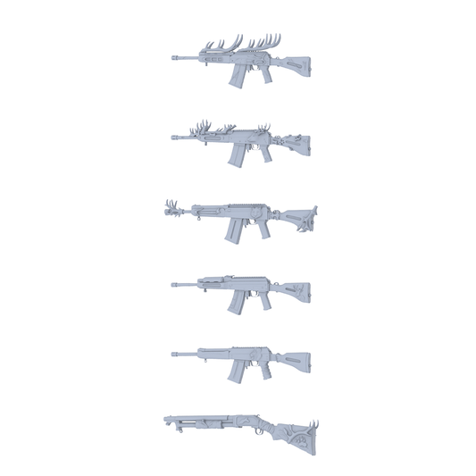 MRY-SFW LYGS337 Antler Tactical Series - 6-Piece Assault Rifle/Shotgun Set Modified with Antler Elements
