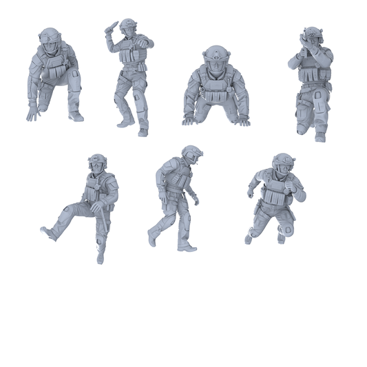 MRY-SFW LYGR563 Modern Miami Special Forces Seven-Person Tactics Group