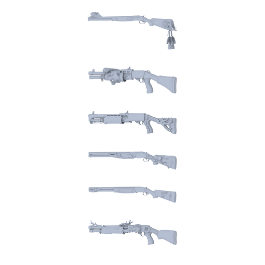 MRY-SFW LYGS339 Wild Hunting Series - 6-Piece Custom Hunting Shotgun Set Modified with Full Beast Shape & Carving Elements