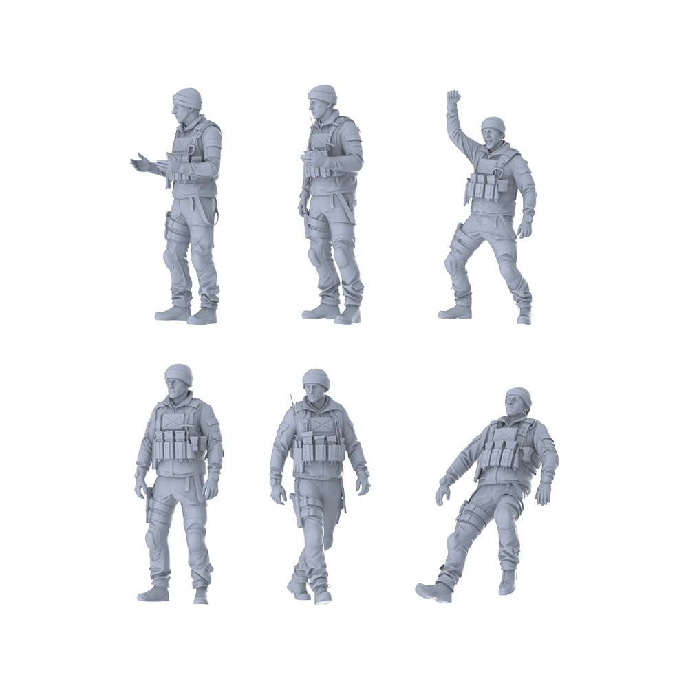 MRY-SFW LYGR388 Modern Special Forces Six-Person Daily Routine