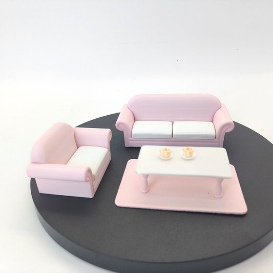 LYTP12204 1/12 BJD Dollhouse Sofa Set Living Room Suite Instagrammable Miniature Display