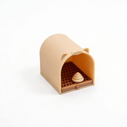 RHF334 6-Piece Pet Habitat Decor Set Sunflower Decor & Toy Vintage Milk Coffee Color Pet Scene 6-Piece Set