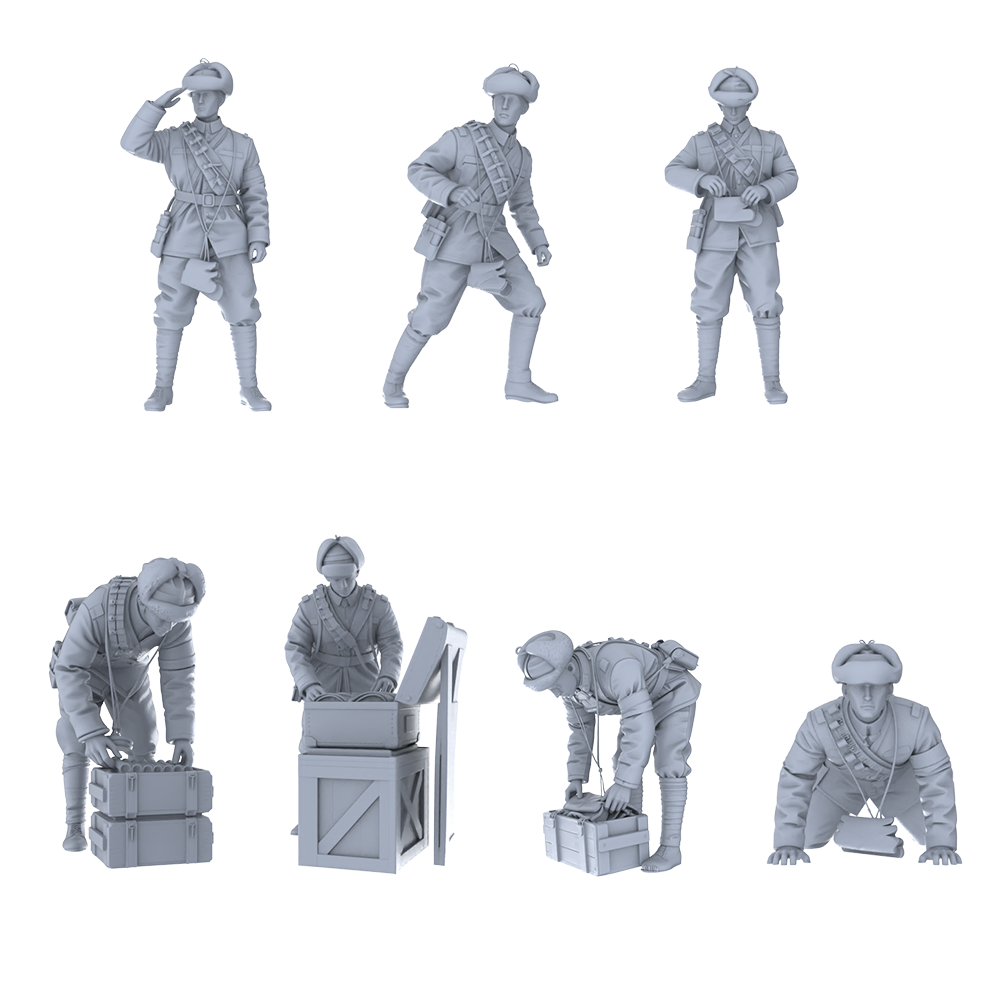 MRY-SFW LYGR450 Historical Chinese Northeastern Army Seven-Person Combat Readiness