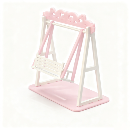 LYTP121030 1/12 Garden Swing 3D Printing DIY Miniature Scenes, Dollhouses, Creative Ornaments, Desktop Displays, Mini Models, 1/12 Scale, BJD OB Dolls