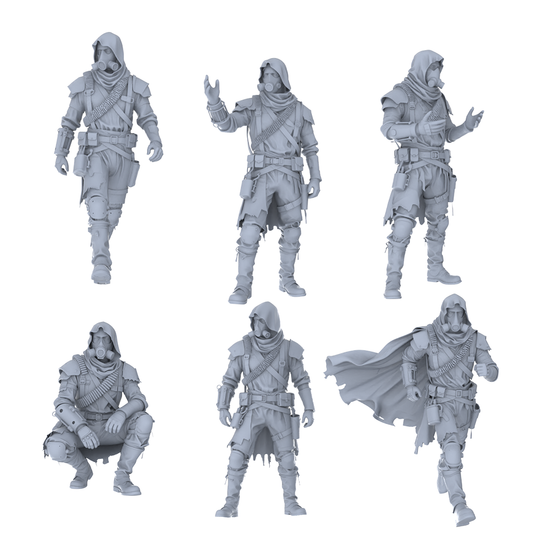 MRY-SFW LYGR474 Sci-Fi Post-Apocalyptic Survival Six-Person Daily Routine