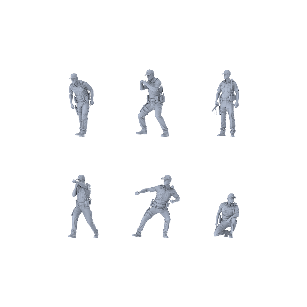 MRY-SFW LYGR402 Modern California State Police Six-Person Battle Move