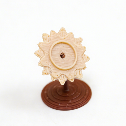 RHF334 6-Piece Pet Habitat Decor Set Sunflower Decor & Toy Vintage Milk Coffee Color Pet Scene 6-Piece Set