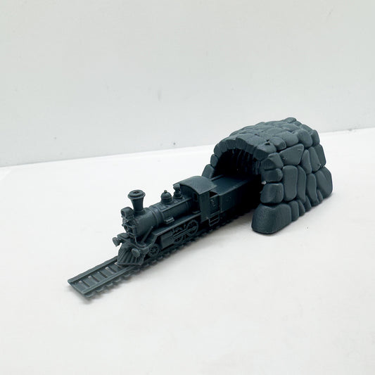 MRY-SFW LYTS142 3D Printed Steam Locomotive Stone Arch Tunnel Model - Train Scenery Diorama Kit HO Scale
