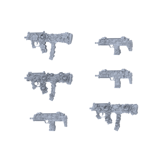 MRY-SFW LYGS249 Romantic Forest Custom SMG Pack - 6 Unique Rose/Lily/Leaf/Carving Designs