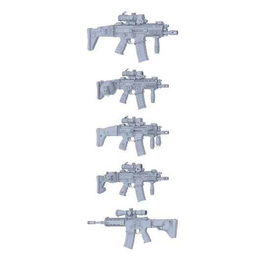 MRY-SFW LYGS300 Bear Claw Rage Series - 5-Piece Sci-Fi Assault Rifle Set Modified with Fierce Beast Claw Elements