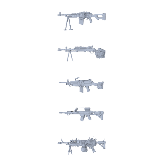 MRY-SFW LYGS276 Floral Lion King Series - 5-Piece General Purpose Machine Gun Set Modified with Lion Elements