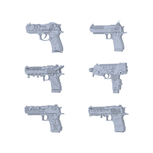 MRY-SFW LYGS084 Whimsical Food-Themed Compact Tactical Pistol Pack - 6 Unique Gingerbread & Icing Designs